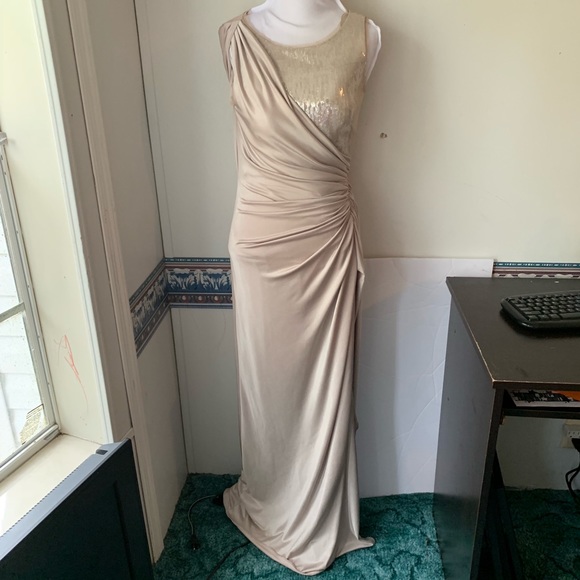 ruched evening gowns